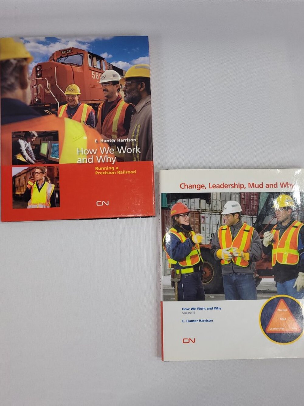 CN Rail How We Work & Why 2005 & 2008 Hardcover Book Set by Hunter Harris